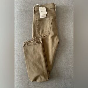 Mother Mid Rise Dazzler Ankle Fray